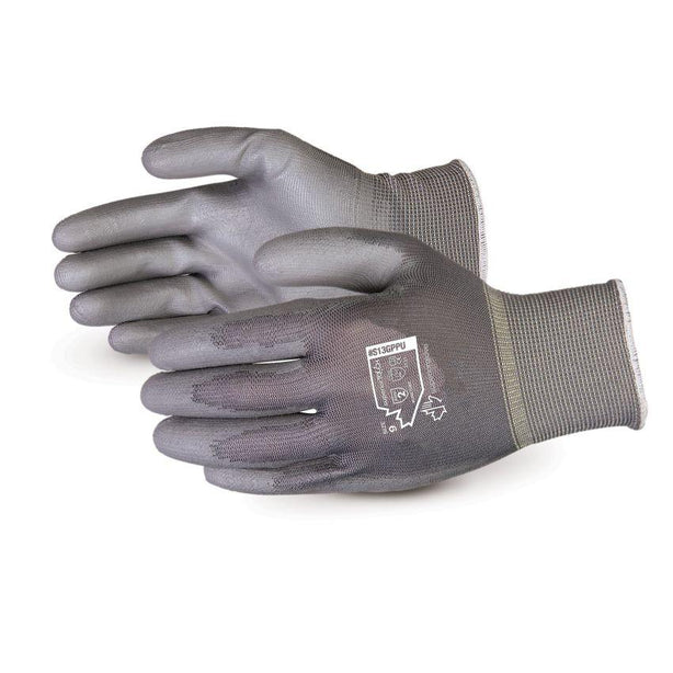 Superior Glove Works Ltd Superior Touch Knit Gloves with Polyurethane Palm Coating S13GPPU-6 - 12.0 Pair - MDL-S13GPPU-9