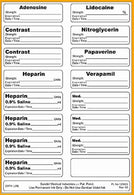 Ansell Correct Sandel Medication Labeling System for Cath Labs, Sterile, 4 Flags, 4-in-1 Marker, 2 Sheets of 16 Preprinted Labels - SAD3301