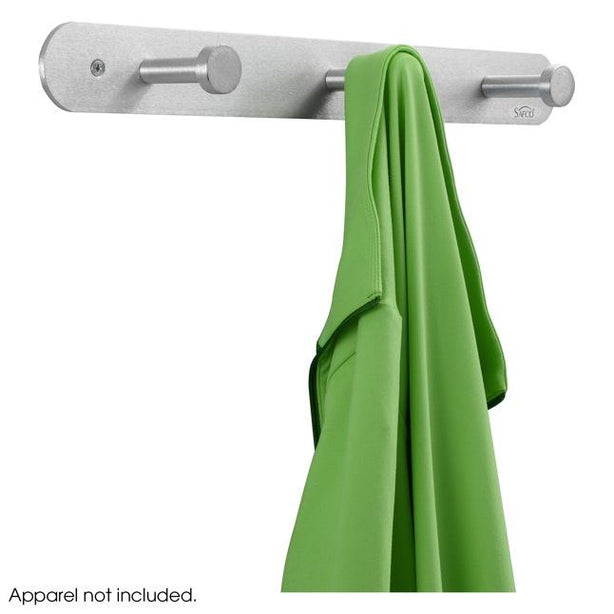 Safco Products Nail Head Wall Coat Rack with Satin Finish 4201 1.0 Each-MDL-SAF4201