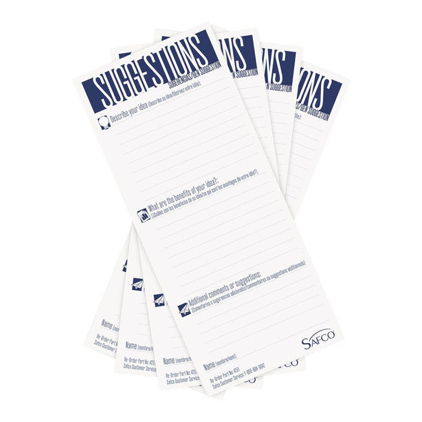 Safco Products Suggestion Box Card Refills 4231 - 25.0 Each