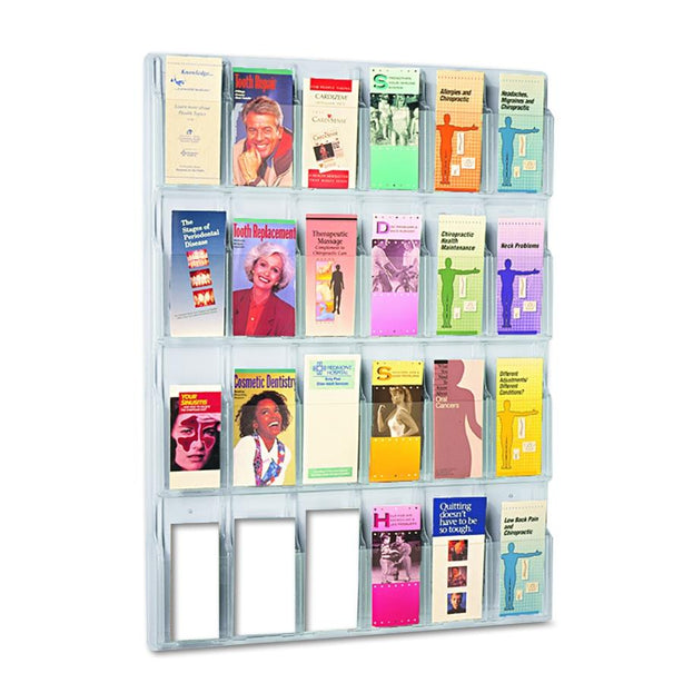 Safco Products Reveal 24-Pamphlet Display 5601CL - 1.0 Each