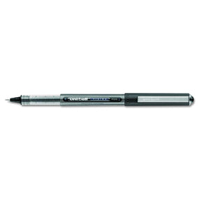 0.5 mm Micro Point Uni-Ball Vision Waterproof Ink Pens, Black, Roller Ball Stick Water-Resistant - 60106 - 12 Each