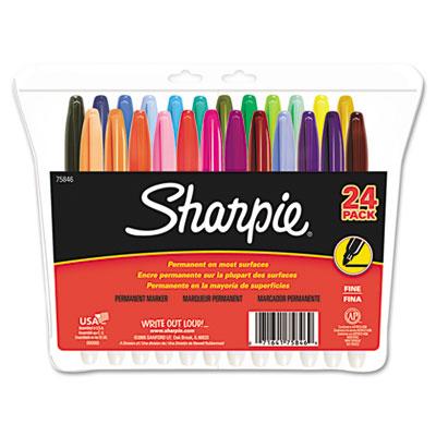 Sanford Ink Company Sharpie Fine Point Permanent Markers 75846 24.0 Each-MDL-SAN75846