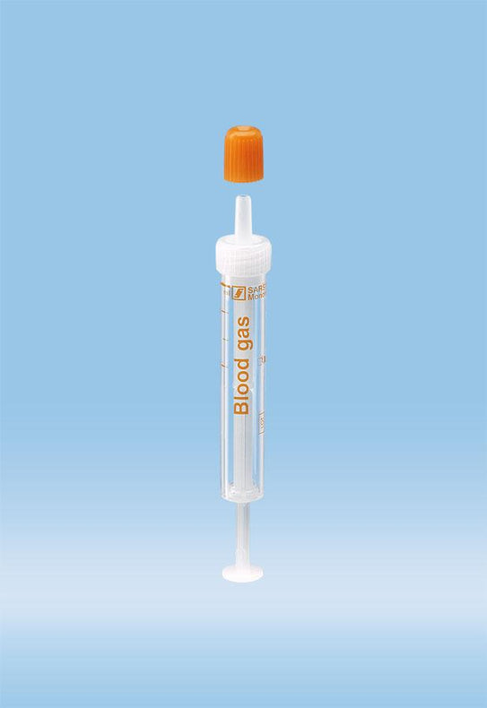 Sarstedt S-Monovette Blood Collection Tube, 2 mL, LH Blood Gas, Individually Wrapped - 05.1147.020 - 500 Pack