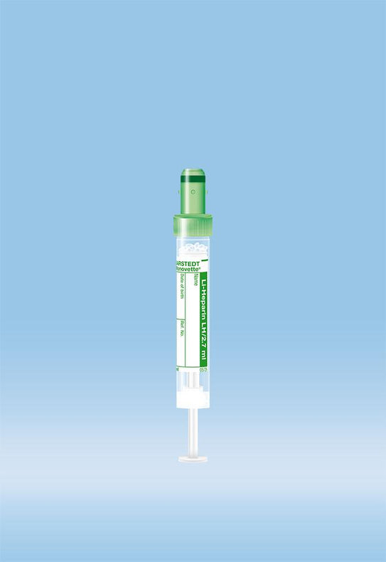 S-Monovette 2.7 mL FE - 05.1553.100 - 500 Pack - MDL-SAR051553100