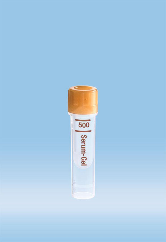Sarstedt Microvette 500, Round, 500UL, Serum-Gel - 20.1344 - 1000 Pack