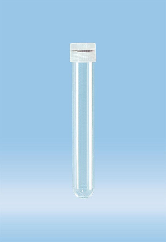 Sarstedt Sterile Base with Screw Cap Tube, 13ML, 101X16MM, Round Bs, W/O-Ring, Str - 60.540.016 - 500 Each