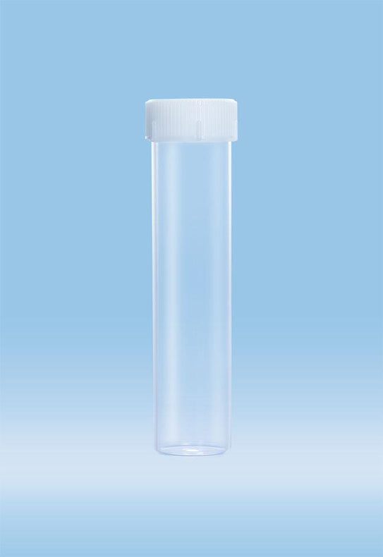 Sarstedt Inc Sterile Flat Base Polypropylene Tubes with Screw Cap - SAR60596001
