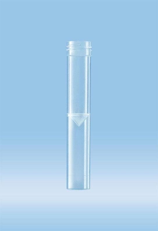 Sarstedt Flat False Bottom Without Cap 60.611.010 Tube, Fcbs, 5ML, 15.3X92MM, Pp, No Sc, Round - MDL-SAR60611010 - 1000 Each