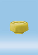 Sarstedt container Cap, Screw, for 30MM Mailing Cont, Yellow - SAR65679004