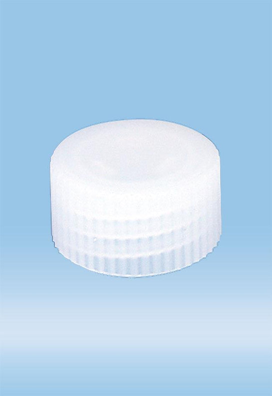 Sarstedt HD-PE Cap, Screw, for Tube 13MM, Neutral - 65.728 - 5000 Each
