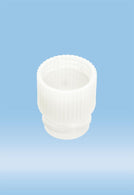 Sarstedt 13mm Cap, Push, for 13 mm Tube, Polyethylene, White - 65.806.312 - 10000 Pack