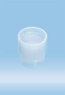 Sarstedt Flat Cap, Push, for 13 mm Tube, Polyethylene, Black - 65.806.513 - 10000 Pack
