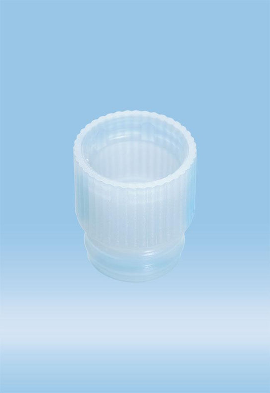 Sarstedt Flat Cap, Push, for 13 mm Tube, Polyethylene, Black - 65.806.513 - 10000 Pack