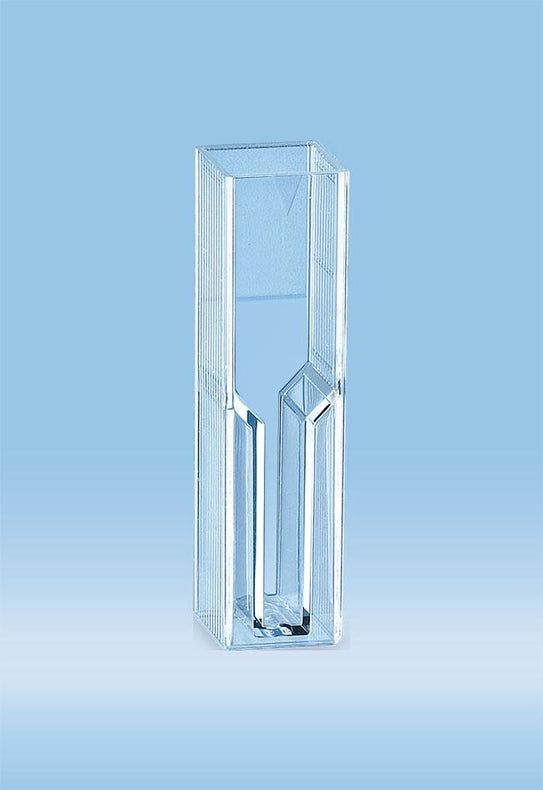 Sarstedt Semi-Micro Cuvette, Semi Micro, Ps, 2 Opt Sd, 1.6ML, Rpk - SAR67742