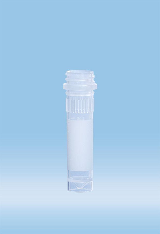 Sarstedt Polypropylene Micro Tube without Screw Cap, 2 mL, Conical Base with Skirted Base, Graduations and Writing Block - SAR72609001