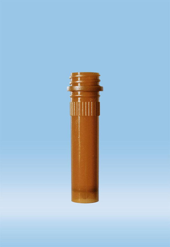 Sarstedt Conical Skirted Micro Tube without Screw Cap, 2 mL, Polypropylene, Amber - SAR72609003
