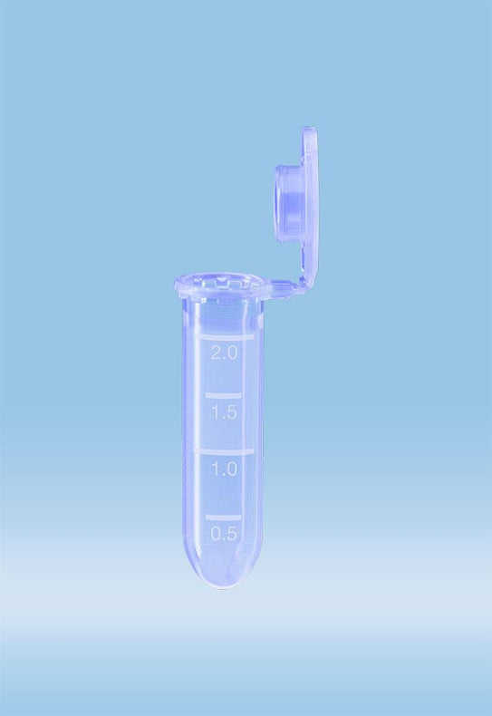 Sarstedt Microtube with Attached Micro Tube, 2ML, Pp, Wide Hinge Cap, Purple - SAR72691007