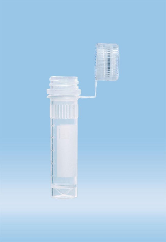Sarstedt Without Micro Tube with Screw Cap, 2 mL, Polypropylene, Conical Base with Skirted Base, Graduations and Writing Block, Biosphere Plus, LP - SAR72694217