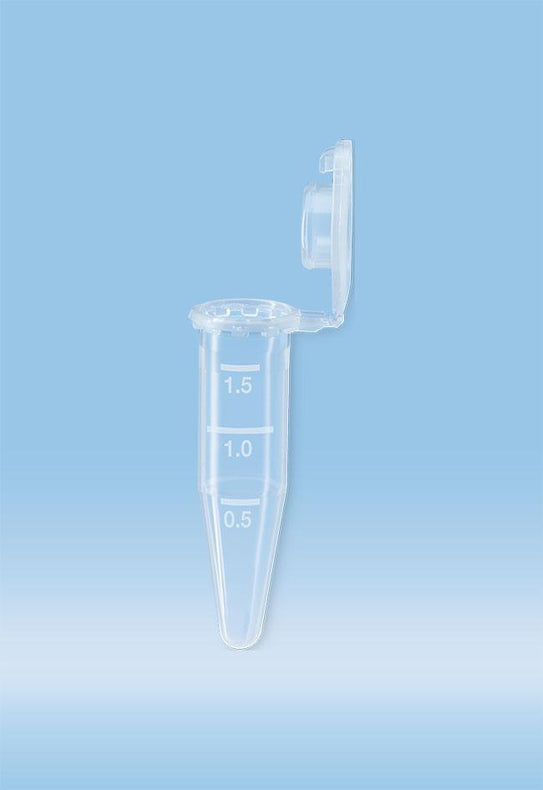 Sarstedt Safe Seal Conical WithCap Micro Tube, 1.5ML, Pp, Safeseal, Biosphere - 72.706.200 - 500 Pack