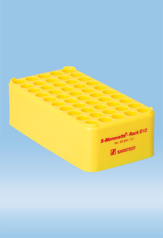 Polypropylene S-Monovette D12 Rack - 93.854.122 - 20 Pack - MDL-SAR93854122