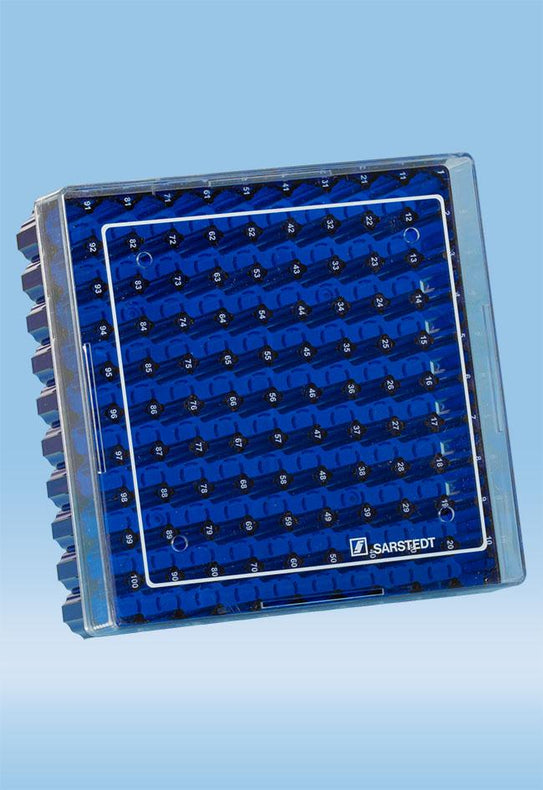 Sarstedt Storage Cryo Box, 100 Tubes, Blue - SAR93874610