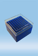 Sarstedt Storage Cryo Box, Tall, 81 Tubes, Blue - SAR93875681