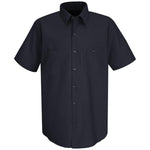 VF WORKWEAR-DIV/VF IMAGEWEAR (W) Short Sleeve Men's Short-Sleeve Wrinkle-Resistant 100% Cotton Work Shirt, Navy, Size S - SC40NVS - 1 Each