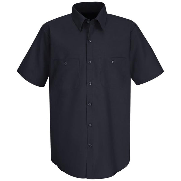 VF WORKWEAR-DIV/VF IMAGEWEAR (W) Short Sleeve Men's Short-Sleeve Wrinkle-Resistant 100% Cotton Work Shirt, Navy, Size S - SC40NVS - 1 Each