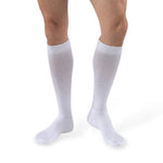Bsn Medical Sports Jobst Activewear Knee-High Compression Sock with Closed Toe, Full Calf, 20-30 mmHg, Size L, Cool White - 110527