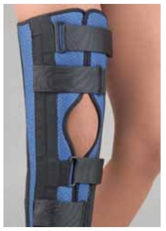 Bsn Medical FLA Breathable Universal Tri-Panel Foam Knee Immobilizer, Blue, 16" Long - 37-616006 - 1 Each