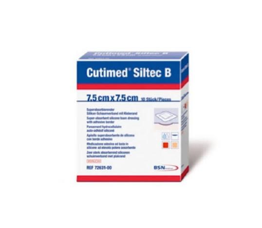 Bsn Medical Hydrogel Cutimed Siltec B Sterile Silicone Foam Dressing, 6" x 6" - 7328402 - 10 Each