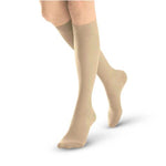 Bsn Medical Knee Highs SoftFit Jobst Opaque Knee-High Stockings with Soffit Technology, Close Toe, 15 mmHg to 20 mmHg, Natural, Size XL - 7769207