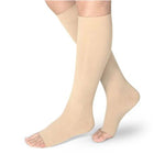 Bsn Medical Knee Highs SoftFit Jobst Opaque Knee-High Stockings with Soffit Technology, Close Toe, 15 mmHg to 20 mmHg, Natural, Size XL - 7769307