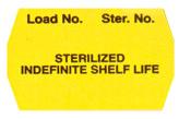 Load Recordkeeping Labels - SRL-012-Y - 12 Each - MDL-SDCSRL012Y