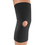 Djo Global Open Cap Deluxe Black Neoprene Knee Support with Patella Cutout, Size L - 11-0358-4-06000 - 1 Each