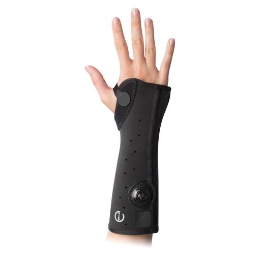 DJO Global Short Arm Fracture Brace, Right, Size L, Black - 312-62-1111 - 1 Each
