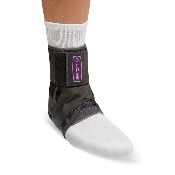 DJO Global Stabilized Nylon Lace-Up with Elastic Strap 79-81352 Stabilizing Ankle Support, Size XS - MDL-SDJ7981352 - 1 Each