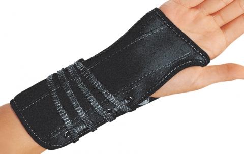 DJO Global Perforated Suede / Flannel 79-87207 7" Lace-Up Wrist Support, Right, Size L - MDL-SDJ7987207 - 1 Each