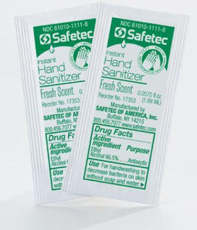 Safetec Of America Inc Safetec Instant Hand Sanitizers 17353 - 1000.0 Each - MDL-SFE17353