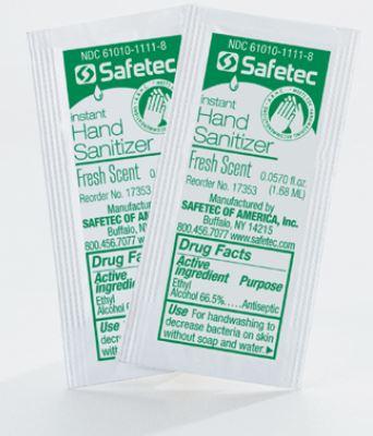Safetec Of America Inc Safetec Instant Hand Sanitizers 17353 - 1000.0 Each - MDL-SFE17353