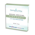 SAFE N SIMPLE LLC Simpurity Fibergel Pad Wound Dressing SNS56704 1 Each - MDL-SFNSNS56704H