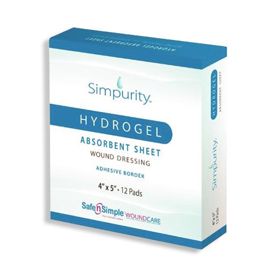 SAFE N SIMPLE LLC Simpurity Hydrogel Wound Dressing SNS58315 96 Each - MDL-SFNSNS58315