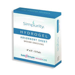 SAFE N SIMPLE LLC Simpurity Hydrogel Wound Dressing SNS58345 80 Each - MDL-SFNSNS58345