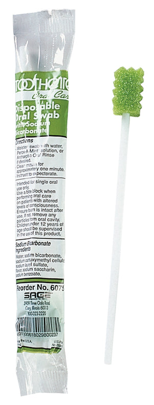 Toothette Plus Swabs with Sodium Bicarbonate - 6075 - 800 Each - MDL-SGE6075