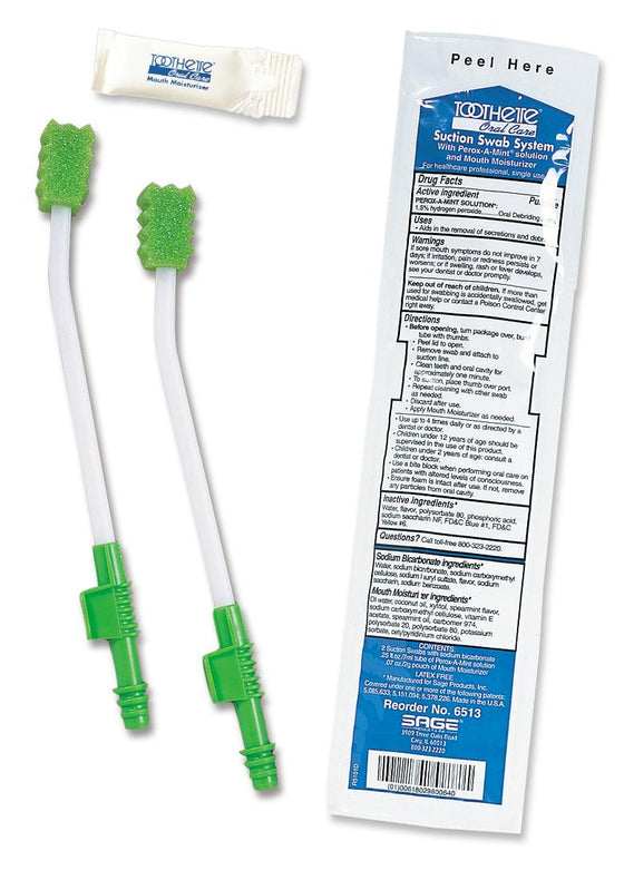 Sage Products Suction Swab System with Mouth Moisturizer 6513 - 1.0 Each