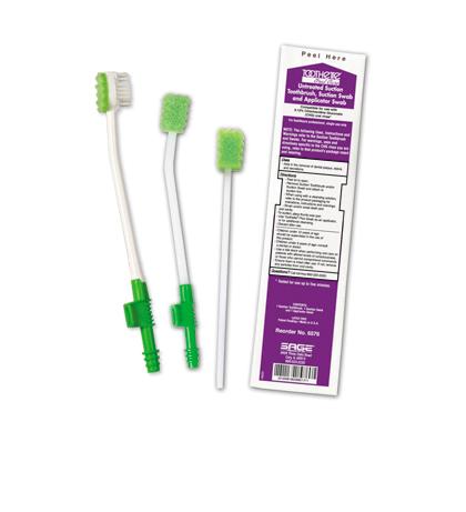 Untreated Suction Toothbrush - 6576 - 100 Each - MDL-SGE6576