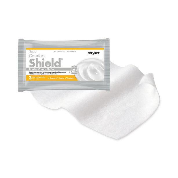 SAGE PRODUCTS Sage Comfort Shield Barrier Cream Cloths 7502 1 Each-MDL-SGE7502H