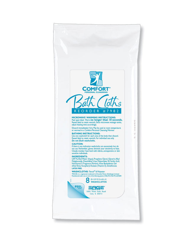 SAGE PRODUCTS Impreva Disposable Bath Cloth 7982 1 Pack - MDL-SGE7982Z