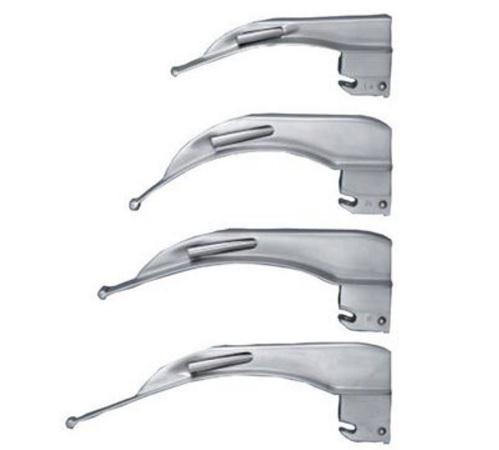 Sunmed Basic GreenLine Miller Laryngoscope Blades FOB-AMIL-0 - 1.0 Each - MDL-SHBFOBAMIL0